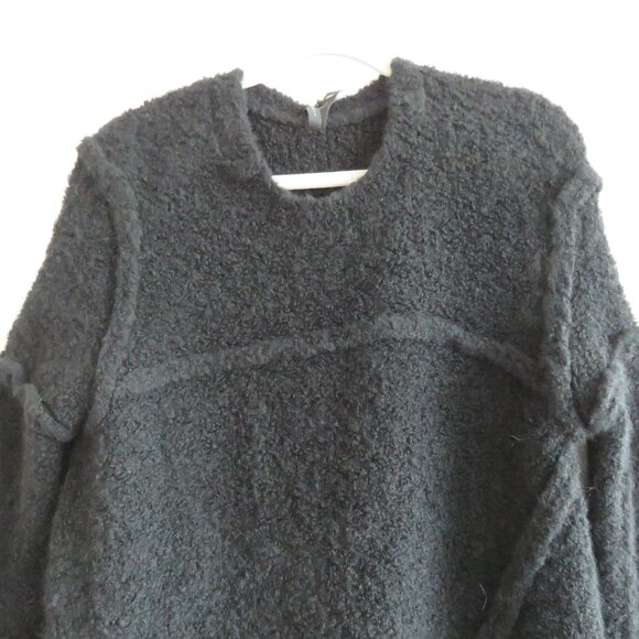 DEMOBAZA Nasma Black Knit Sweater Top Unisex Goth Ninja Futurist Utilitarian S - Picture 3 of 16